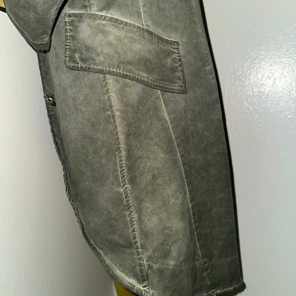 Nuny ROMA Olive Green Super Stretch Small Jacket Blazer Coat - Picture 8 of 13
